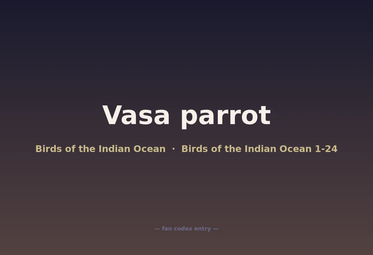 Vasa parrot